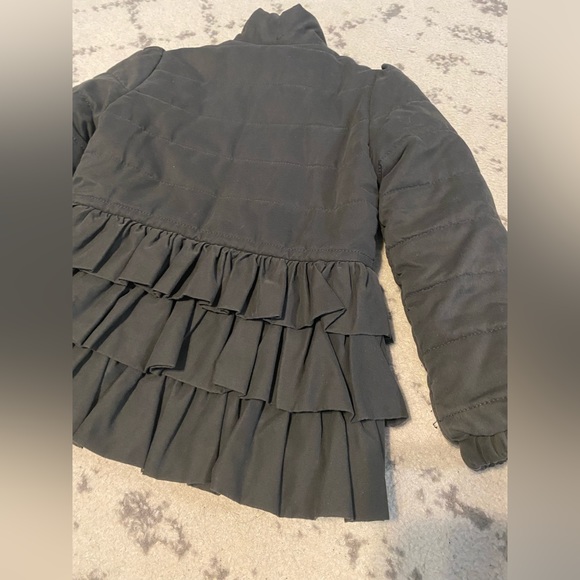 Warm fitted dark gray jacket girls size 2-3 - Picture 4 of 5